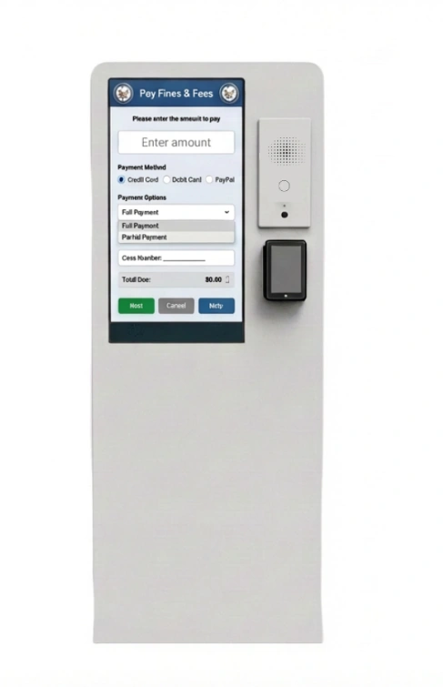 LamasaTech Zentron 21 outdoor touchscreen payment kiosk